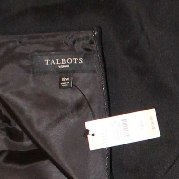 NWT: Talbots Black Refined Ponte Skirt - Sz 18 - Picture 3 of 4